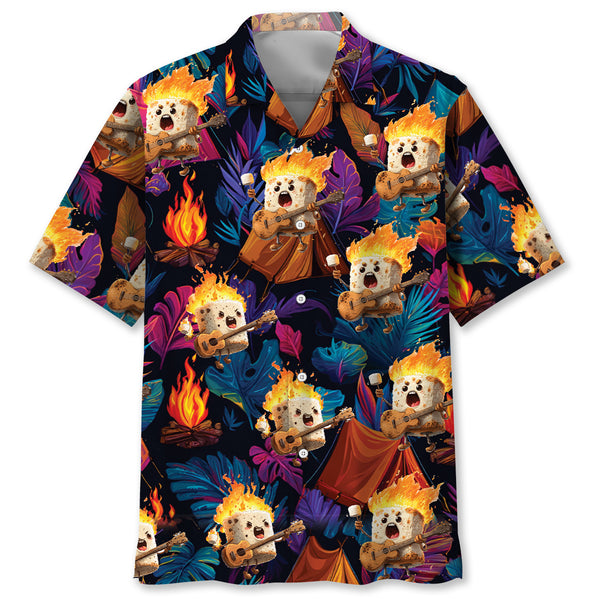 Toasted Candy Playing Guitar Hawaiian Shirt
