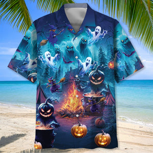Haunted Campsite Hawaiian Shirt