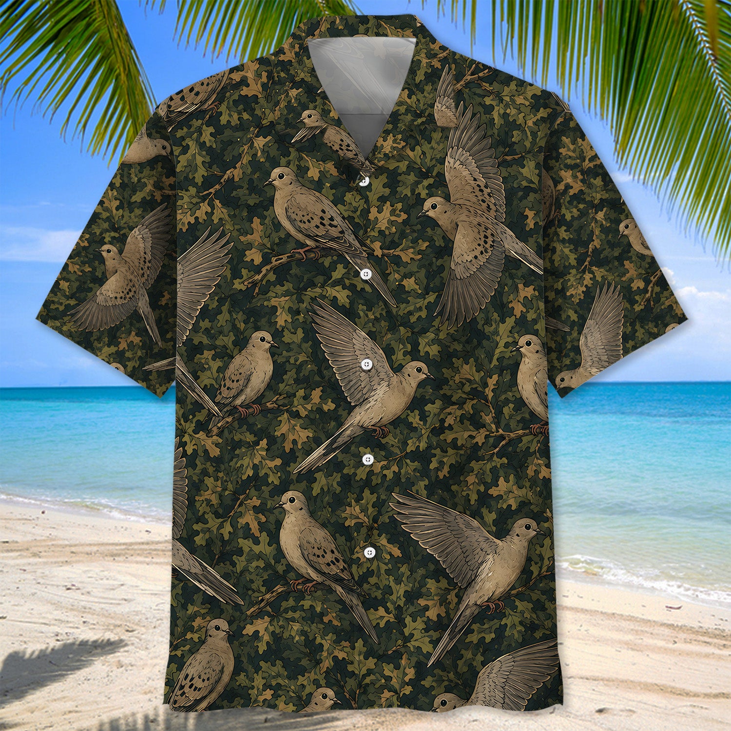 Dove Woodland Hawaiian Shirt