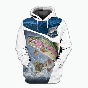 The River Strike Rainbow Trout Fishing All Over Print Shirt