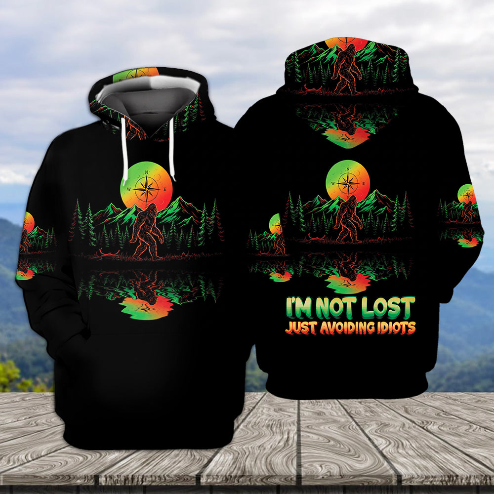 I'm Not Lost Just Avoiding Idiots All Over Print Shirt