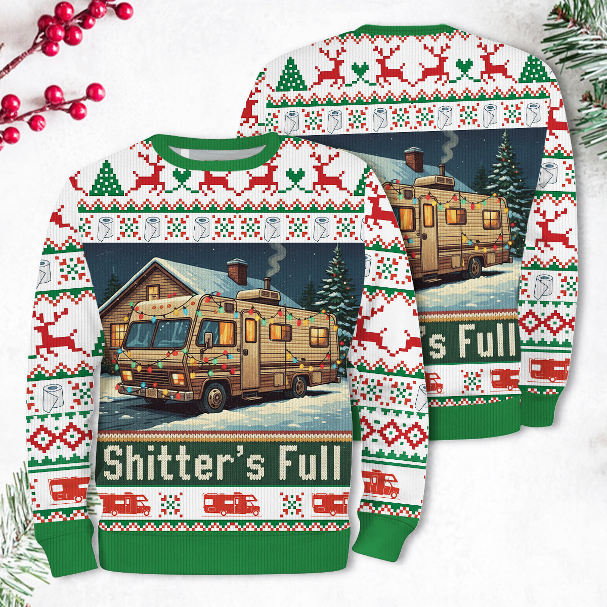 Shitter's Full Funny Ugly Sweater