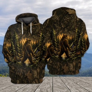 Brown Bear Camouflage Hunting All Over Print