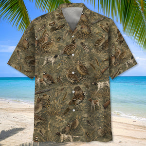 Quail Hunting Camo Hawaiian Shirt