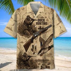 Vintage Mallard Duck Hunting Hawaiian Shirt
