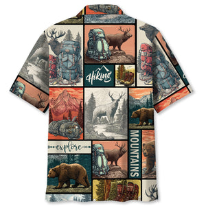 Hiking On Top Of Mountains Hawaiian Shirt