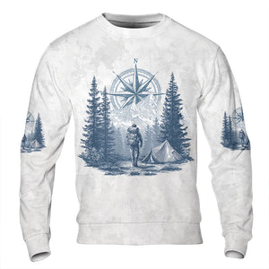 Vintage Hiking Compass All Over Print Shirt