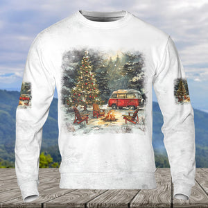 It's The Most Wonderful Time Of Christmas Camping All Over Print Shirt