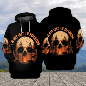 Creepy I'm Not Lost I'm Exploring All Over Print Shirt