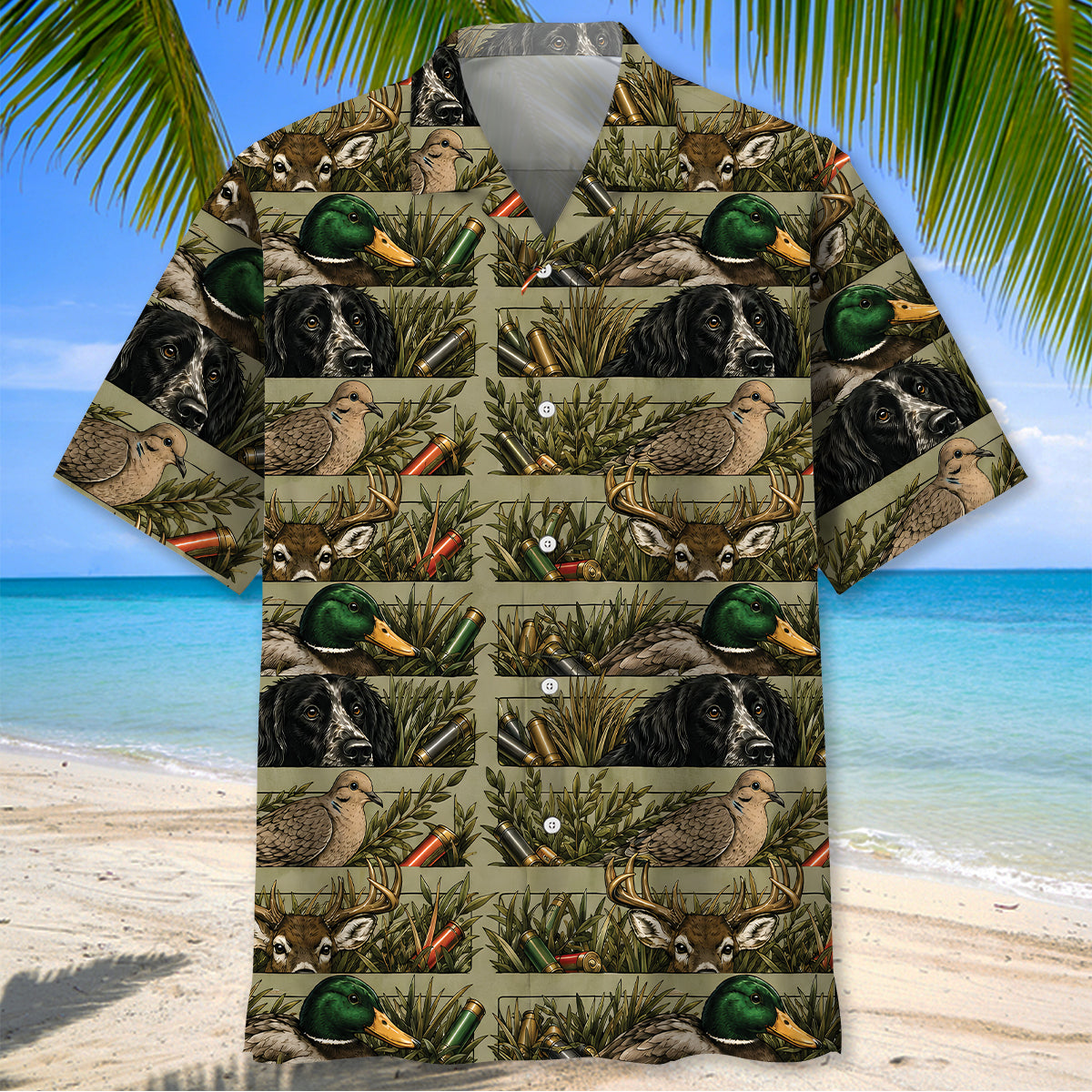 Vintage Hunting Hawaiian Shirt