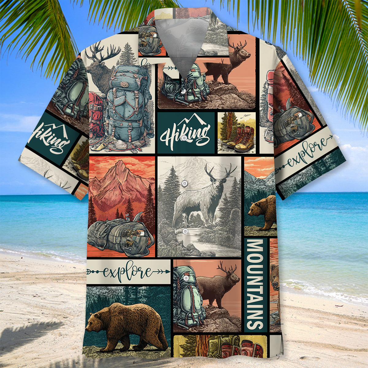 Hiking On Top Of Mountains Hawaiian Shirt