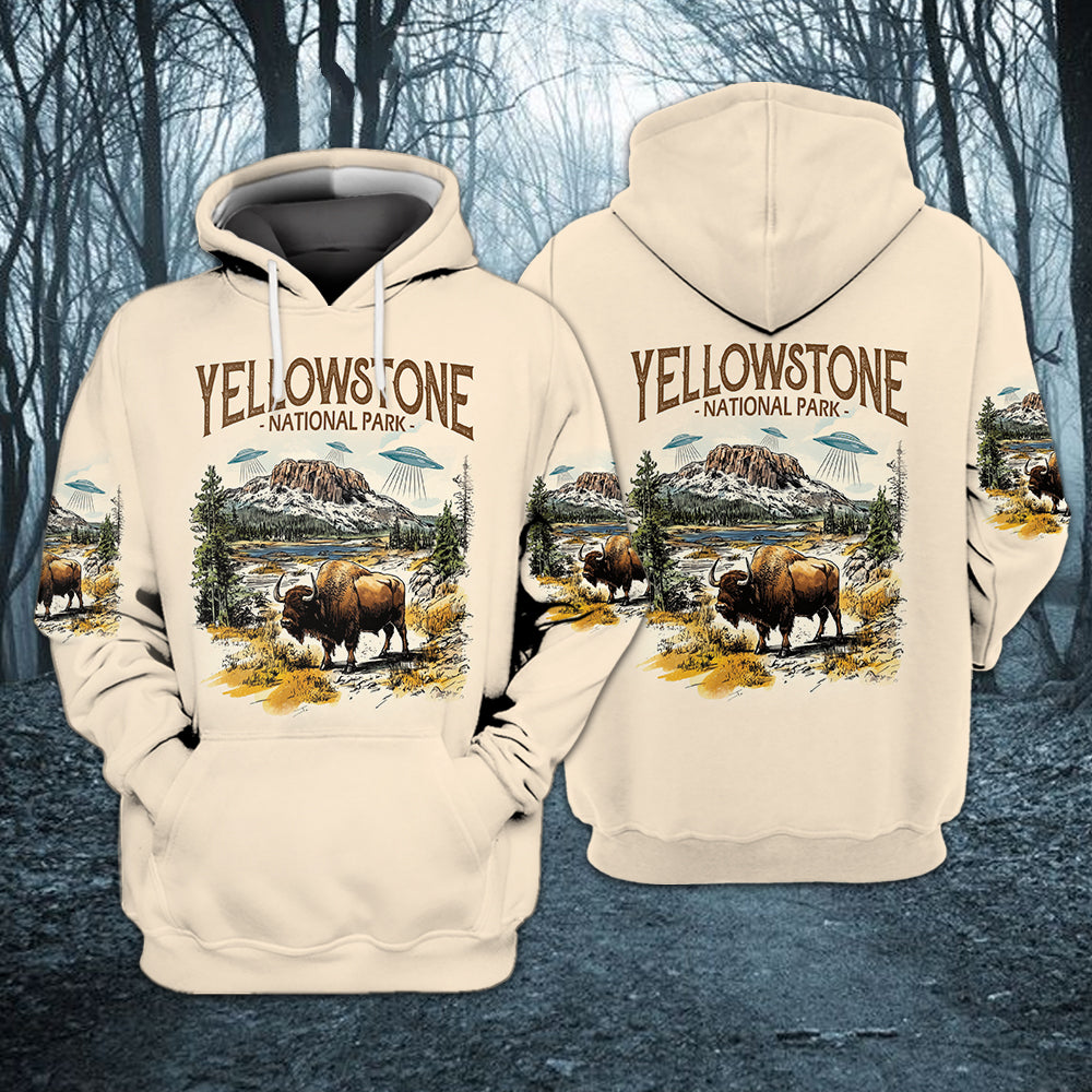 Vintage Yellowstone National Park All Over Print Shirt