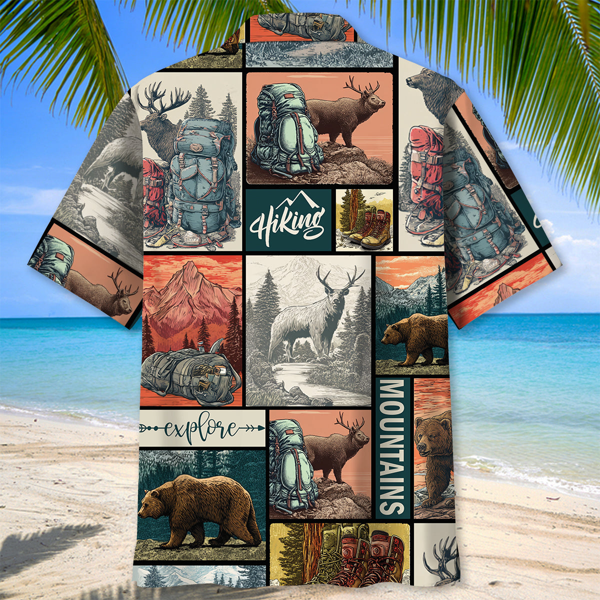 Hiking On Top Of Mountains Hawaiian Shirt