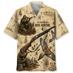 Vintage Dove Hunting Hawaiian Shirt