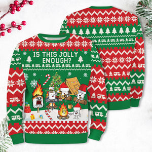 Burnt Marshmallow Christmas Ugly Sweater