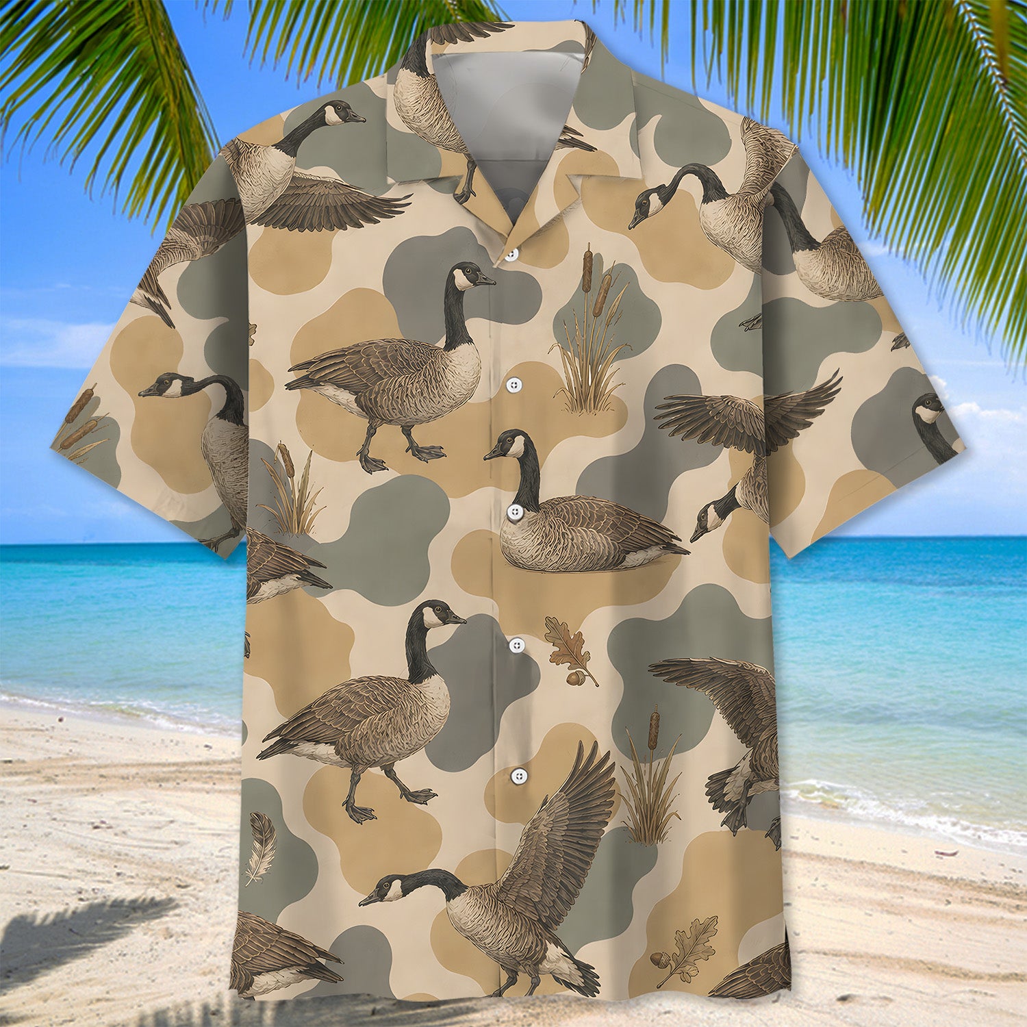 Goose Camouflage Men Polo Shirt