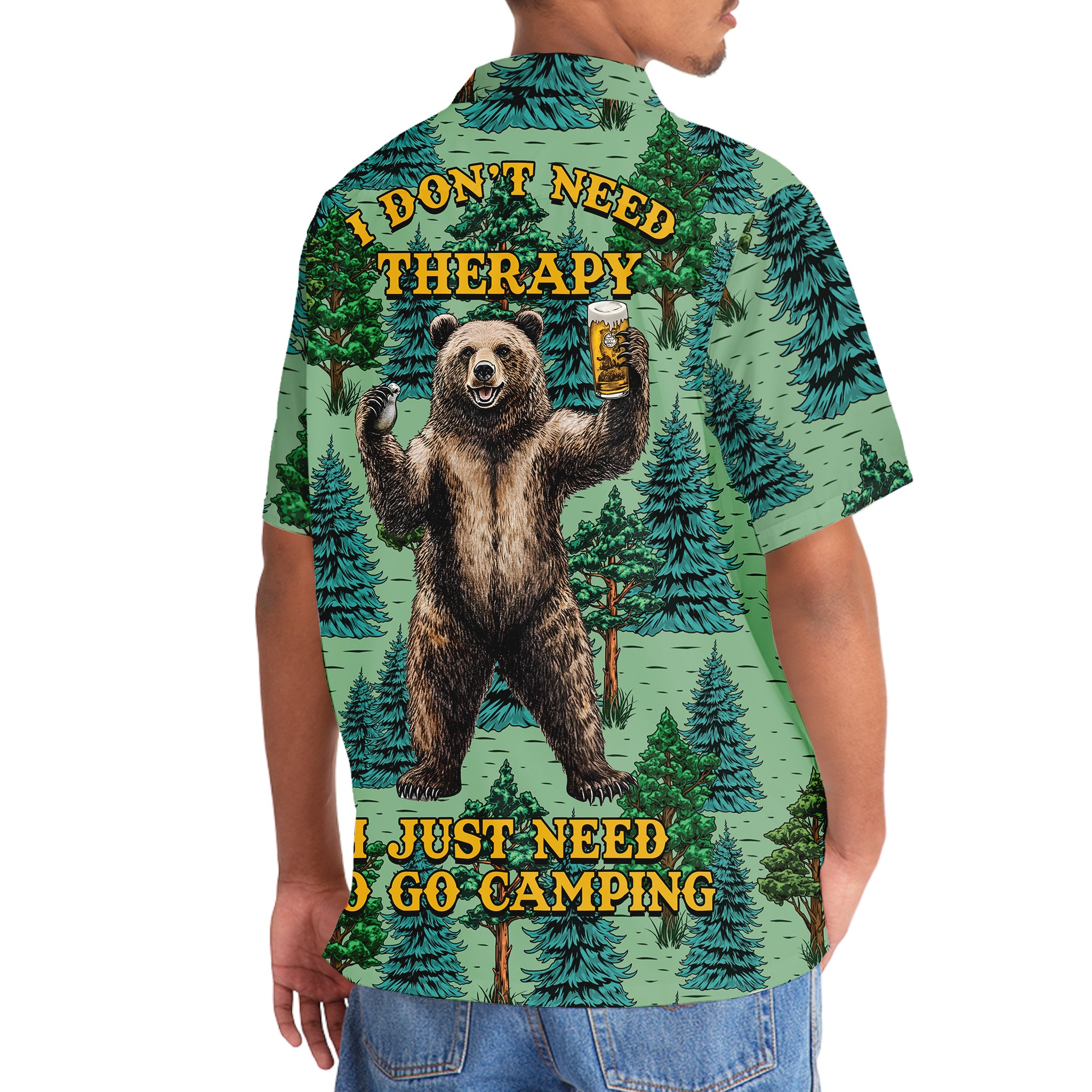 I Don't Need Therapy I Just Need To Go Camping Hawaiian Shirt