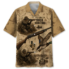 Vintage Mallard Duck Hunting Hawaiian Shirt