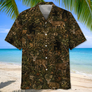 Hunt Deer Camo Hawaiian Shirt