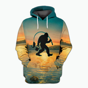 Bigfoot I Go Fishing Cause I Like It Not Because I'm Good At It