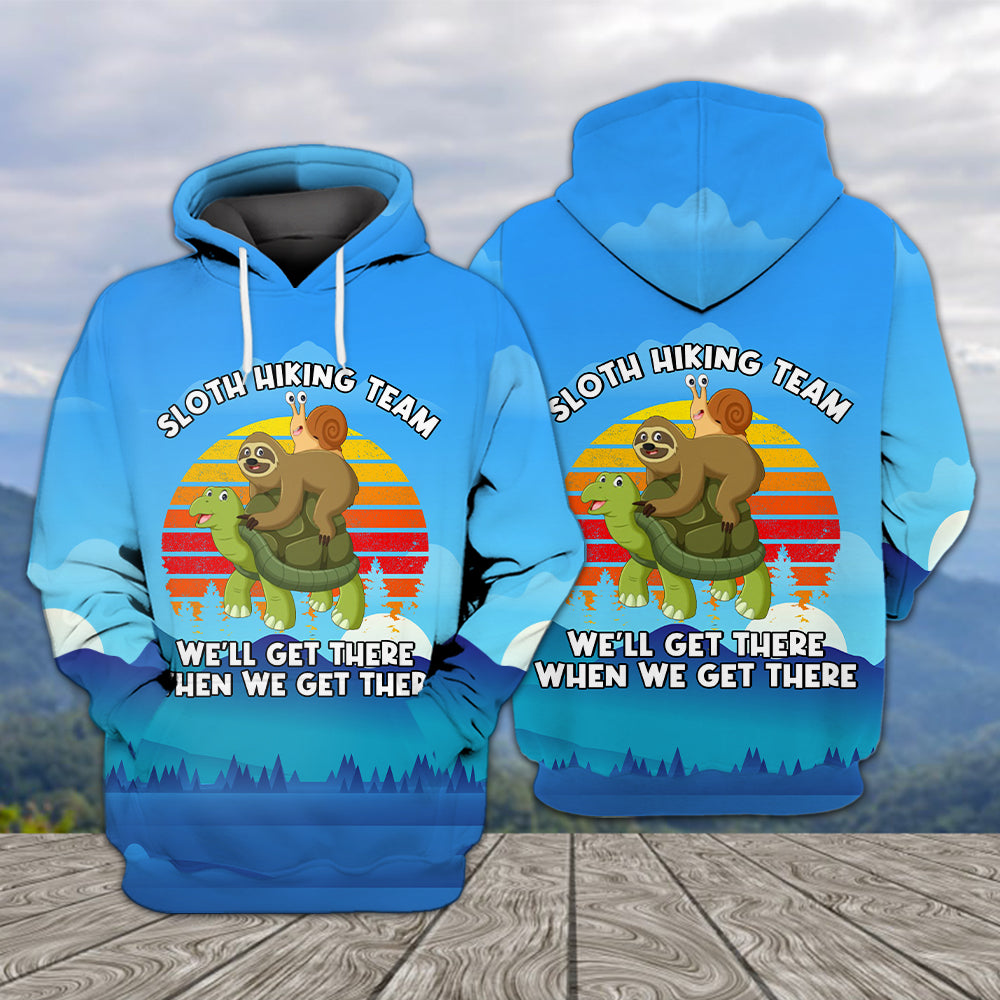 Funny Slow Hiking Team All Over Print Shirt