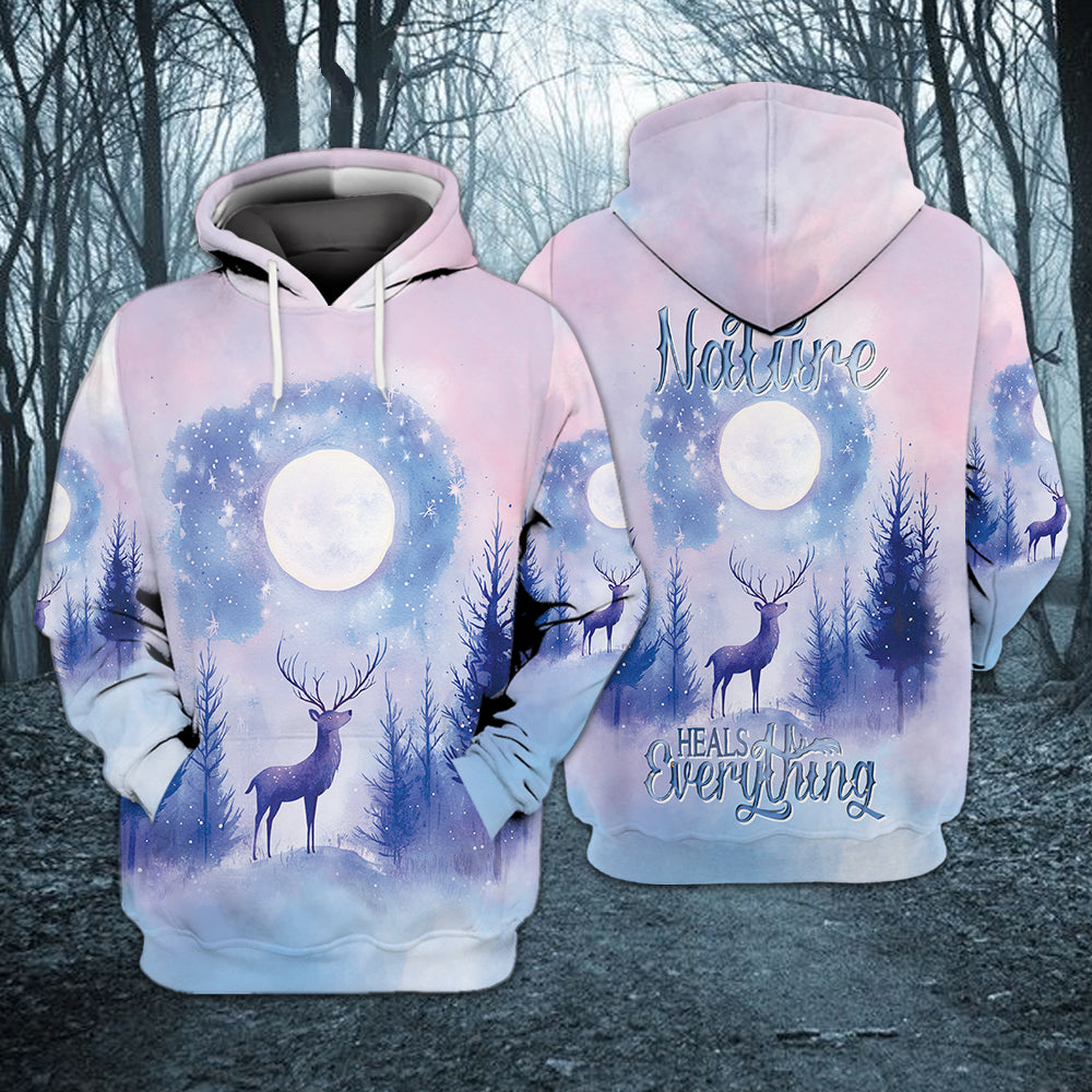 The Nature Heals Everything All Over Print Shirt