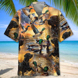 Duck Hunting Labrador Retriever Hawaiian Shirt