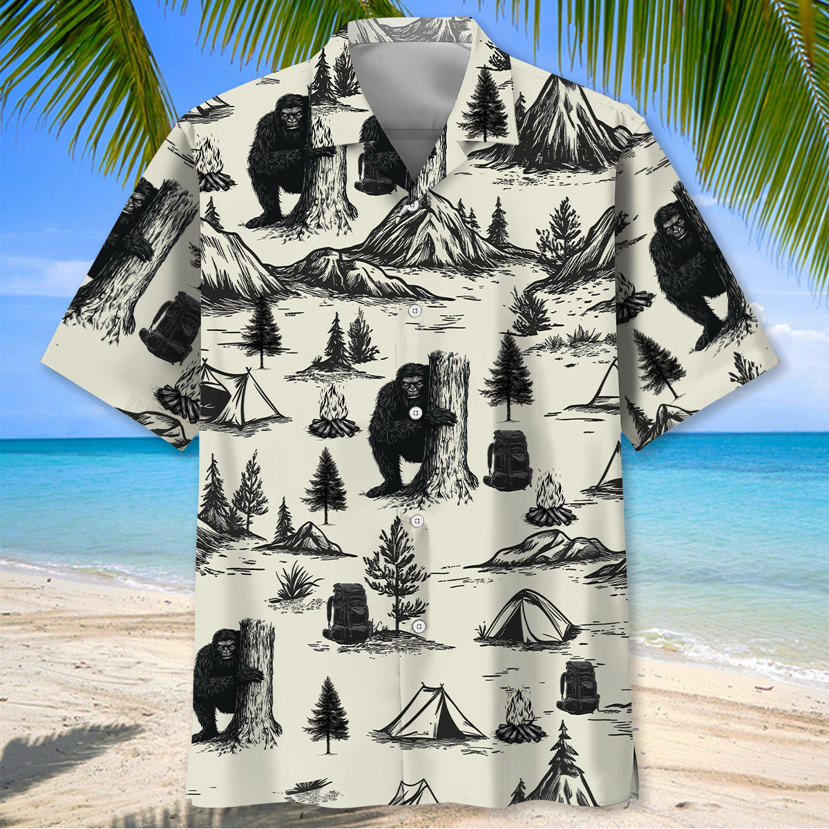 Vintage Camping Hawaiian Shirt