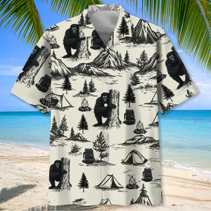 Vintage Camping Hawaiian Shirt