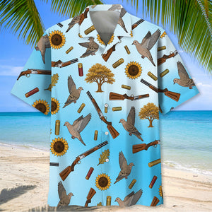 Blue Dove Hunting Hawaiian Shirt