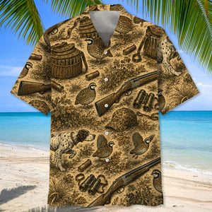 Vintage Quail Hunting Hawaiian Shirt