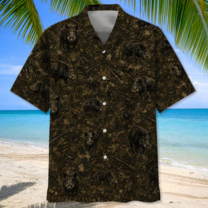 Hog Hunting Camo Hawaiian Shirt