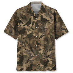 Tactical Mourning Dove Hunting Pattern Hawaiian Shirt