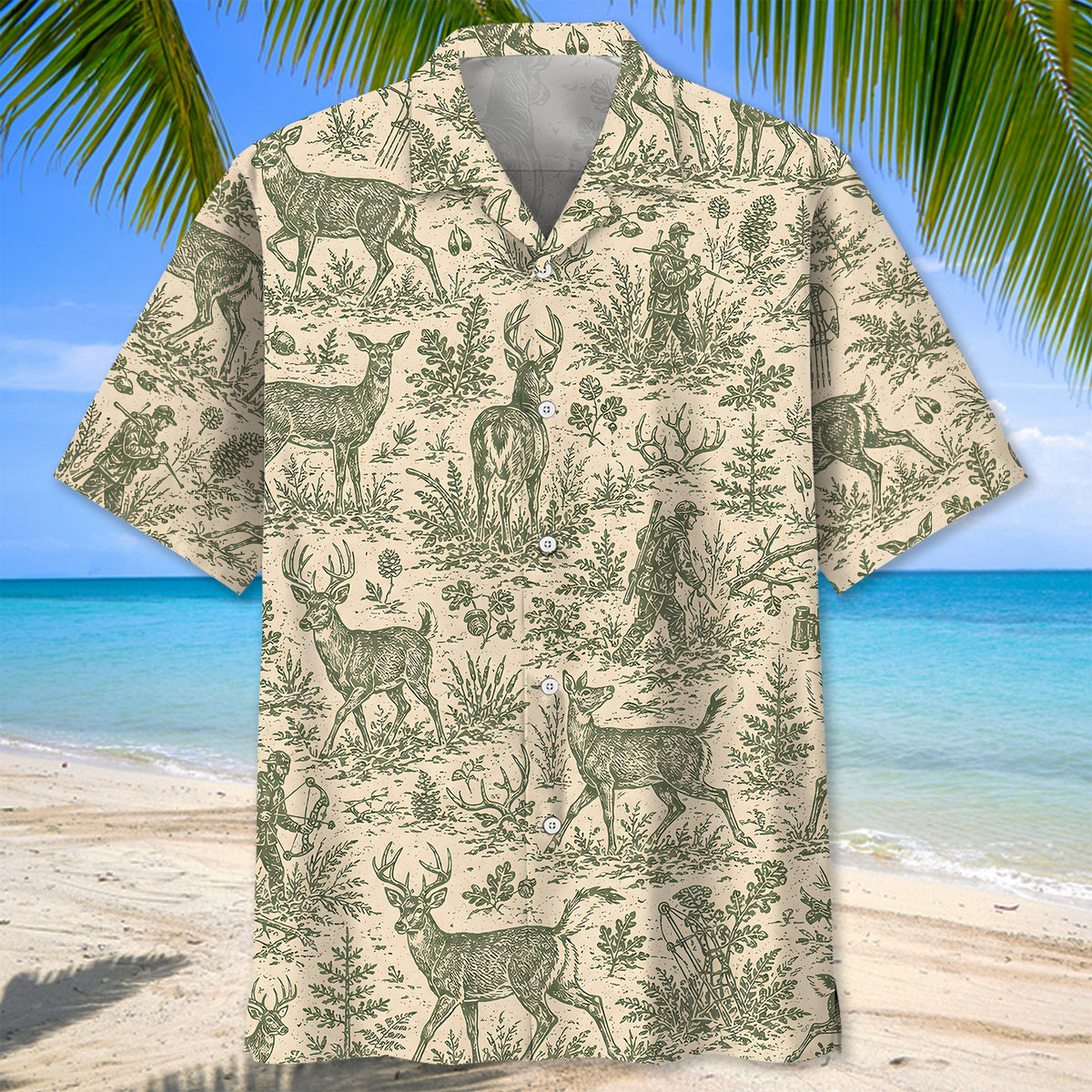 Classic Deer Hunt Hawaiian Shirt