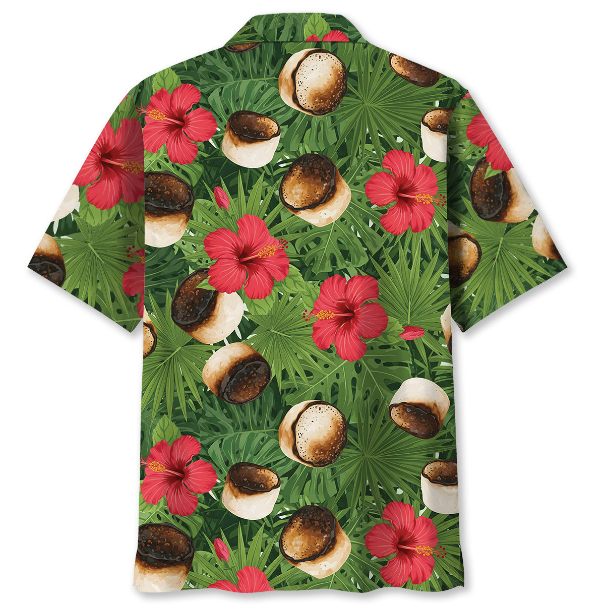 Burnt Marshmasllow Tropical Hawaiian Shirt