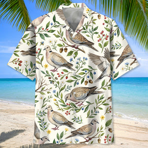 Vintage Wild Dove Nature Hawaiian Shirt