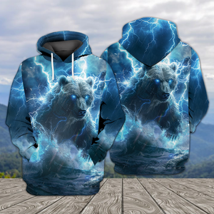 Electric Powerful Bear Awesome Cool All Over Print Shirt