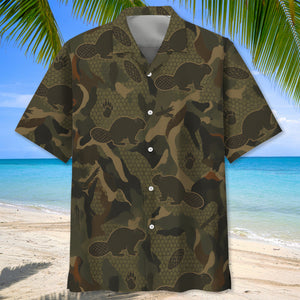 Beaver Hunting Hawaiian Shirt