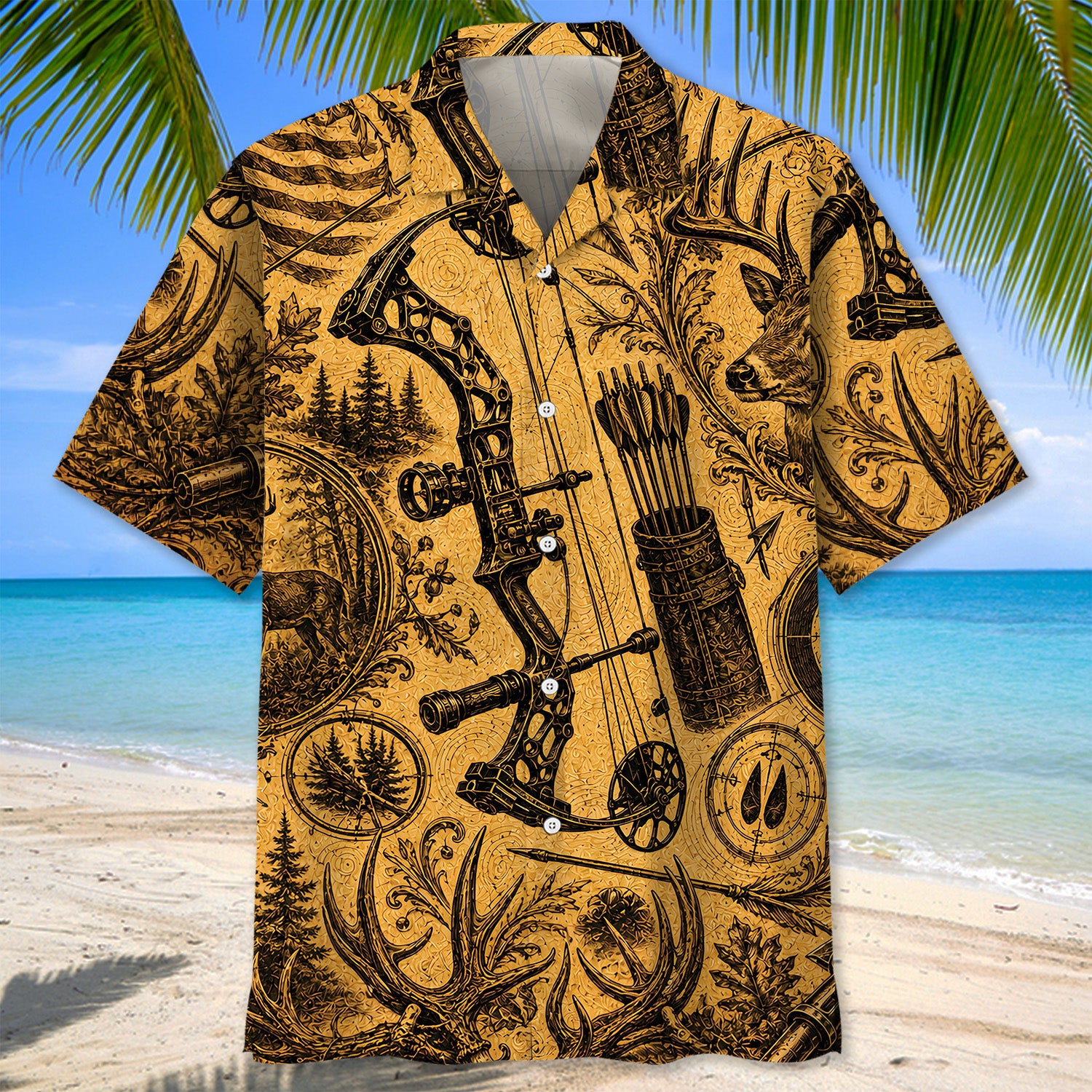 Bow Hunting Legend Vintage Art Hawaiian Shirt