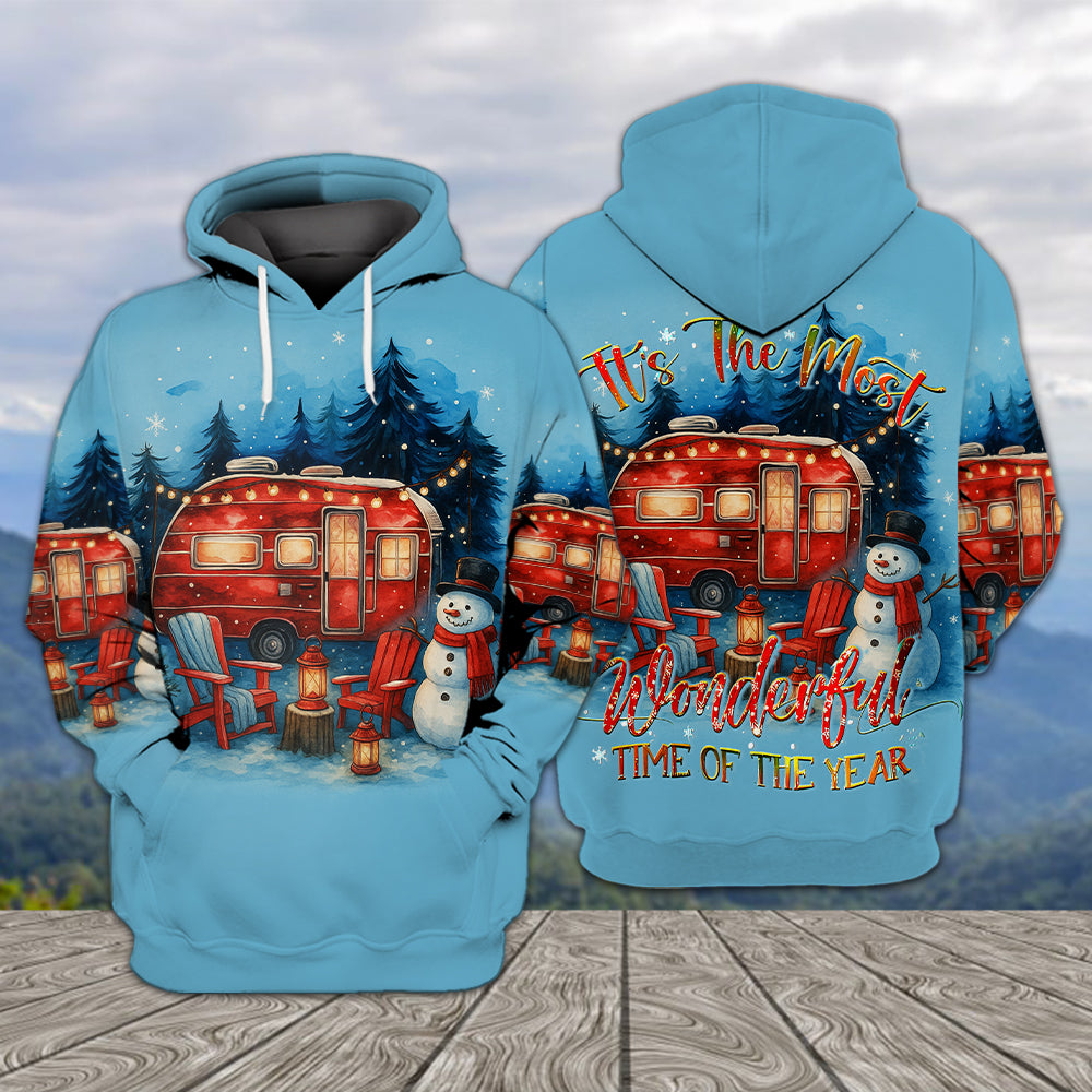 Christmas Camper Winter Wonderland All Over Print Shirt