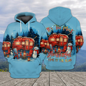 Christmas Camper Winter Wonderland All Over Print Shirt