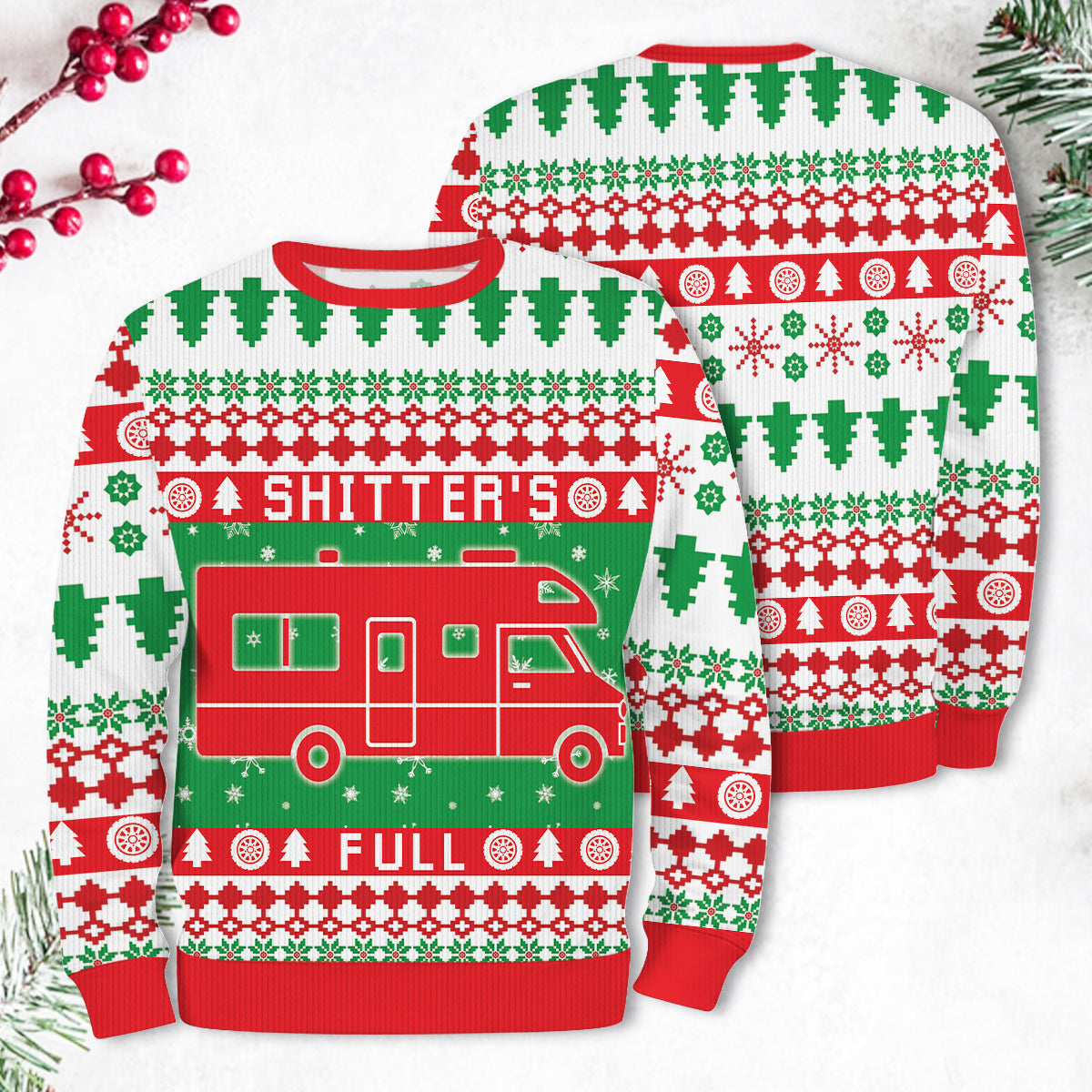 RV Shitter's Full Christmas Ugly Sweater