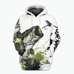 Custom Name Largemouth Bass All Over Print Shirt
