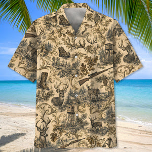 Deer Hunting Vintage Hawaiian Shirt