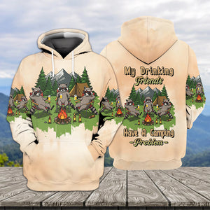 My Drinking Friends Have A Camping Problems All Over Print Shirt