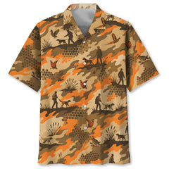 Upland Heritage Pheasant Hunting Camouflage Hawaiian Shirt