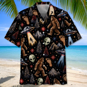 Cosmic Sasquatch Night Hawaiian Shirt