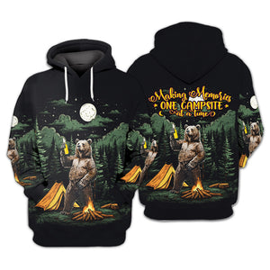 Making Memories Camping Bear All Over Print Shirt