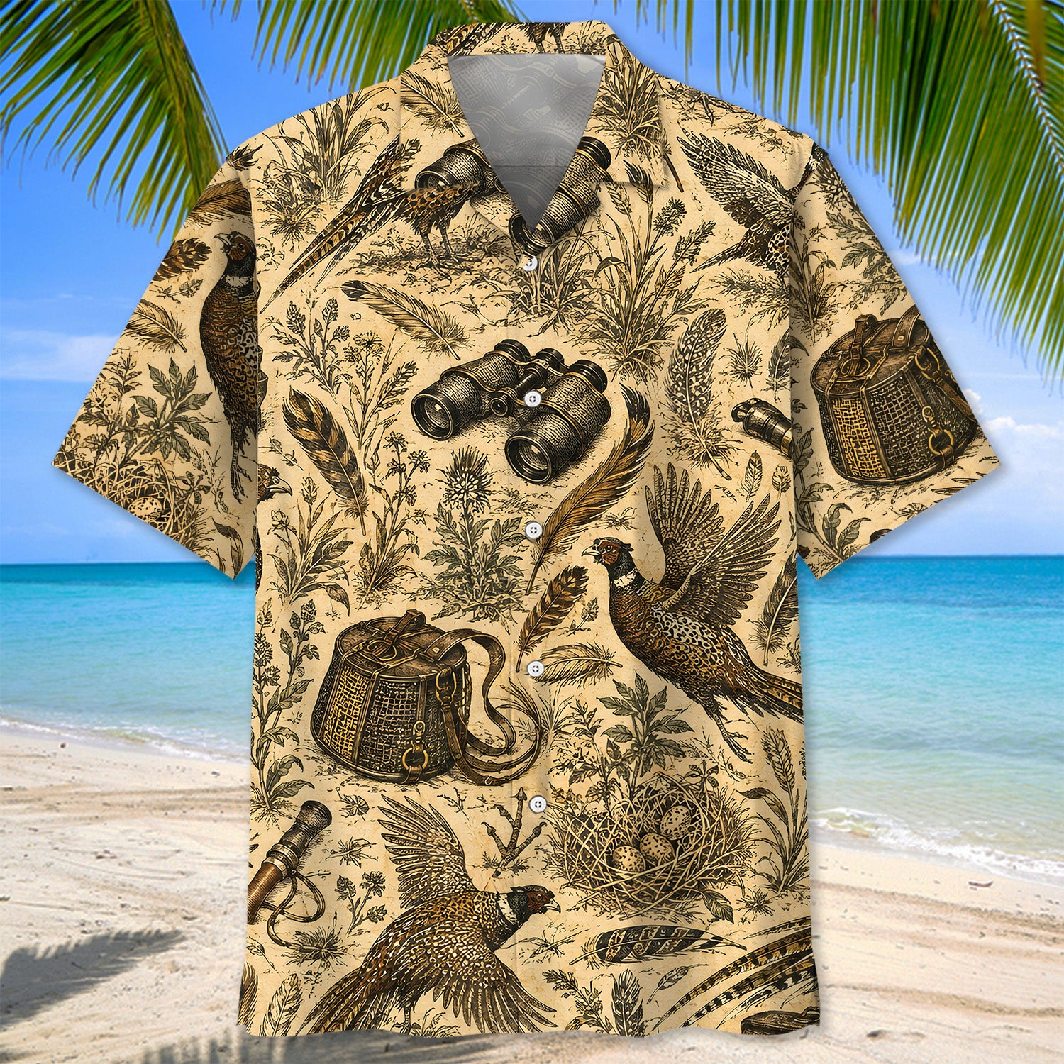 Pheasant Hunting Vintage Hawaiian Shirt