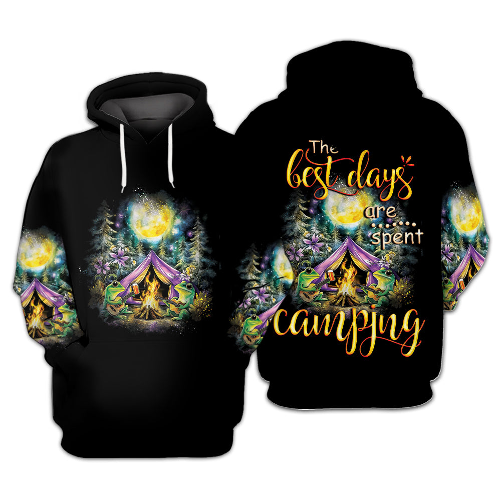 The Best Day Are Spent Camping All Over Print Shirt